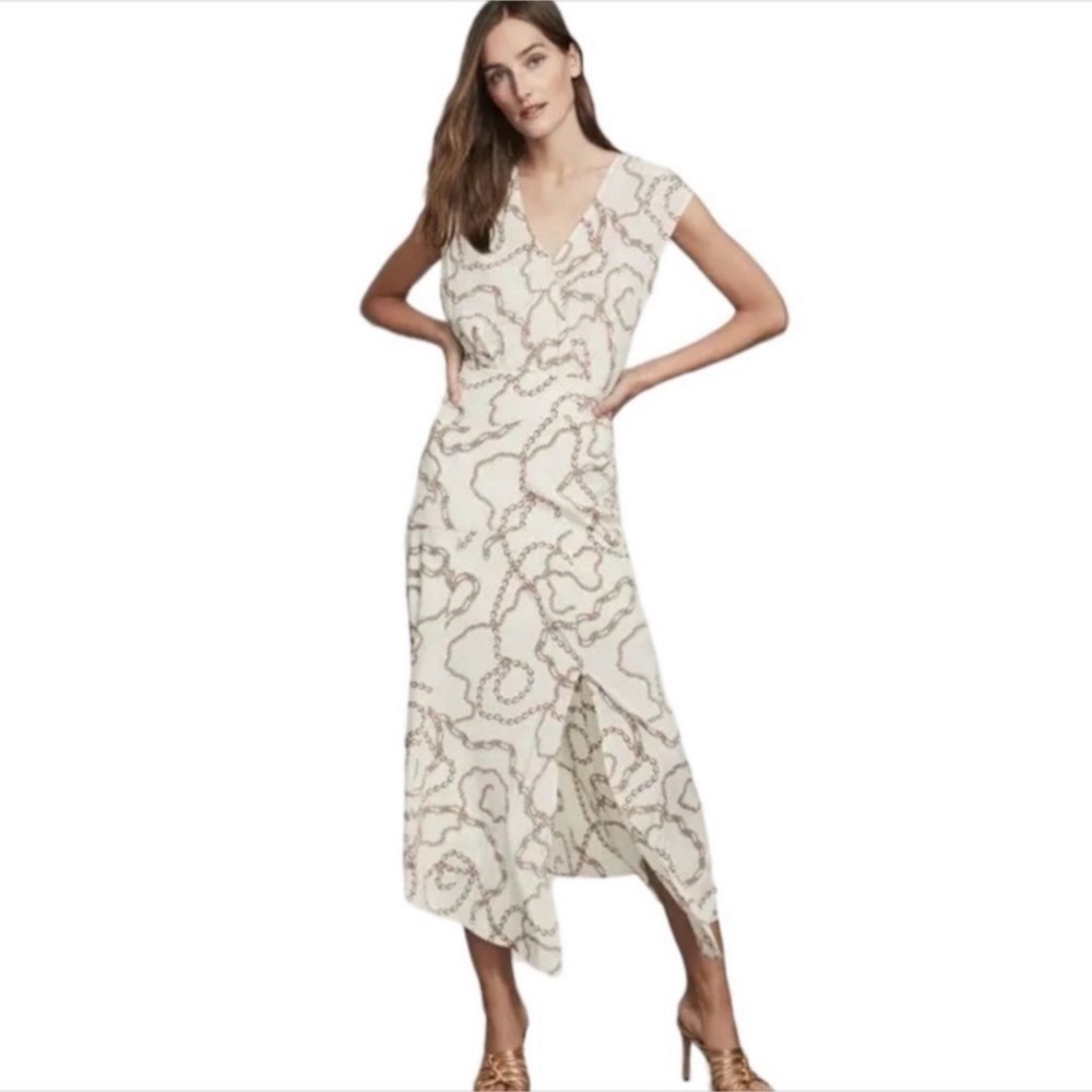 VERONICA BEARD Wixon Chain-Print Dress Sz 2